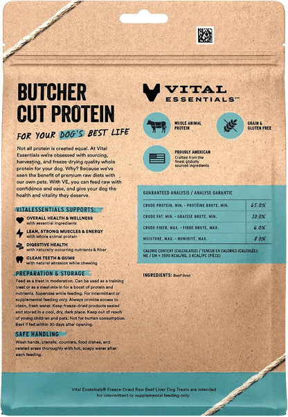 Freeze Dried Dog Treats, Chicken Breast, 2.1 oz Bag