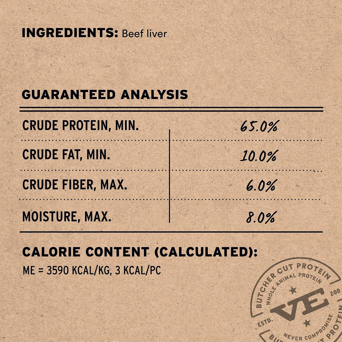Freeze Dried Dog Treats, Chicken Breast, 2.1 oz Bag