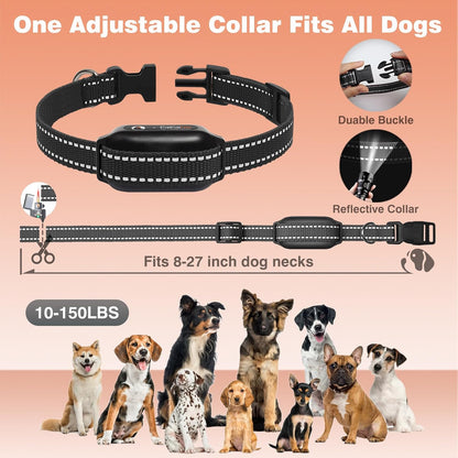 Dog Vibration Collar with Controller for 2 Dogs No Shock, 9 Types of Beeps and Vibrations, 3300ft Range & Upgraded Waterproof Training Collar for Dogs 5-120lbs - No Prongs