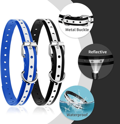 Dog Vibration Collar with Controller for 2 Dogs No Shock, 9 Types of Beeps and Vibrations, 3300ft Range & Upgraded Waterproof Training Collar for Dogs 5-120lbs - No Prongs