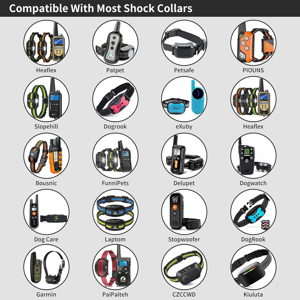 Dog Vibration Collar with Controller for 2 Dogs No Shock, 9 Types of Beeps and Vibrations, 3300ft Range & Upgraded Waterproof Training Collar for Dogs 5-120lbs - No Prongs