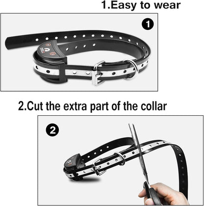 Dog Vibration Collar with Controller for 2 Dogs No Shock, 9 Types of Beeps and Vibrations, 3300ft Range & Upgraded Waterproof Training Collar for Dogs 5-120lbs - No Prongs