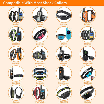 Dog Vibration Collar with Controller for 2 Dogs No Shock, 9 Types of Beeps and Vibrations, 3300ft Range & Upgraded Waterproof Training Collar for Dogs 5-120lbs - No Prongs