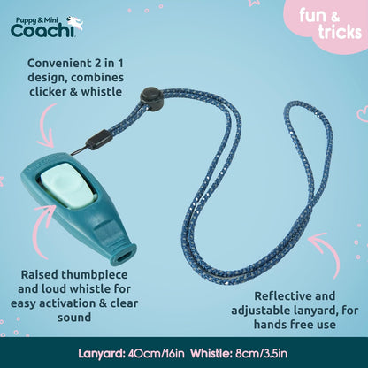 Coachi Whizzclick | Navy/Light Blue Button