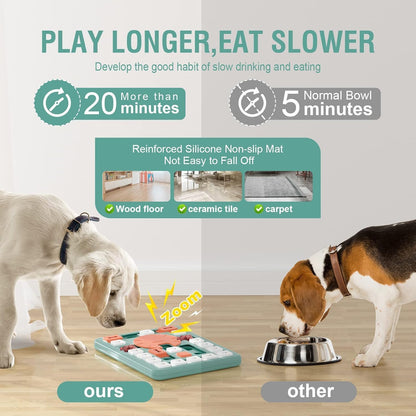 Dog Puzzle Toys, Treat Dispensing Dog Enrichment Toys for IQ Training and Brain Stimulation, Interactive Mentally Stimulating Toys as Gifts for Puppies, Cats, Dogs