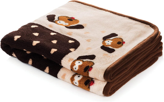 Fleece Blanket for Dogs, Machine Washable, 48 x 30 in