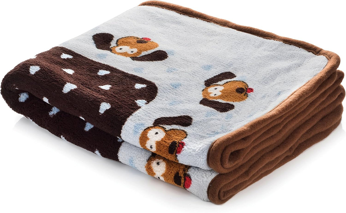 Fleece Blanket for Dogs, Machine Washable, 48 x 30 in
