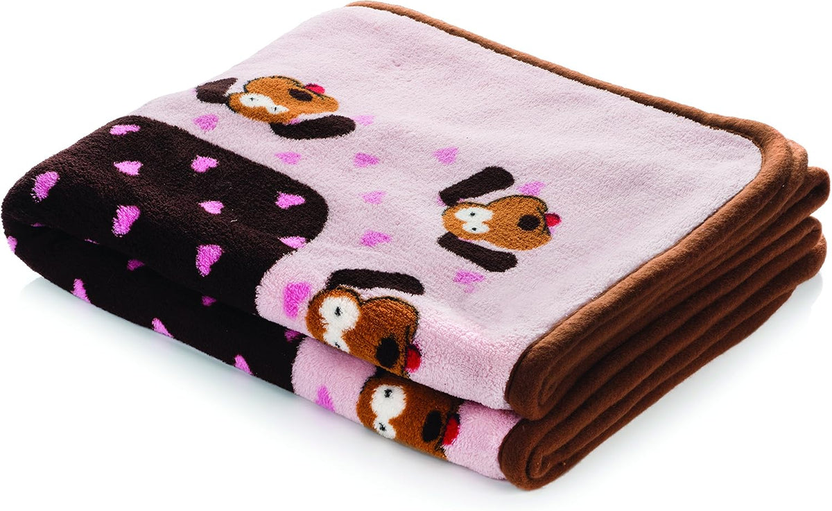 Fleece Blanket for Dogs, Machine Washable, 48 x 30 in