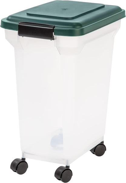 Airtight Pet Food Container, Up to 30 lbs & 11 lbs, Green