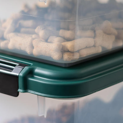 Airtight Pet Food Container, Up to 30 lbs & 11 lbs, Green