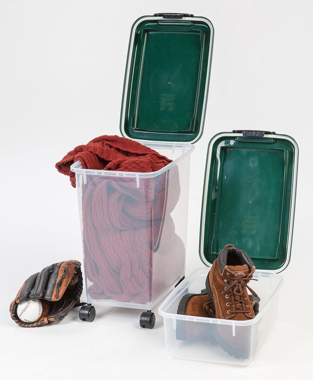 Airtight Pet Food Container, Up to 30 lbs & 11 lbs, Green