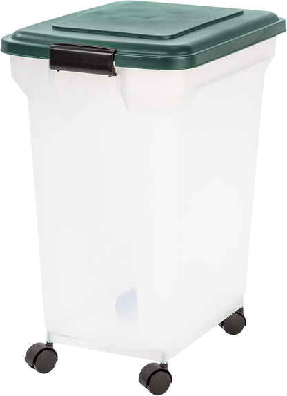 Airtight Pet Food Container, Up to 30 lbs & 11 lbs, Green
