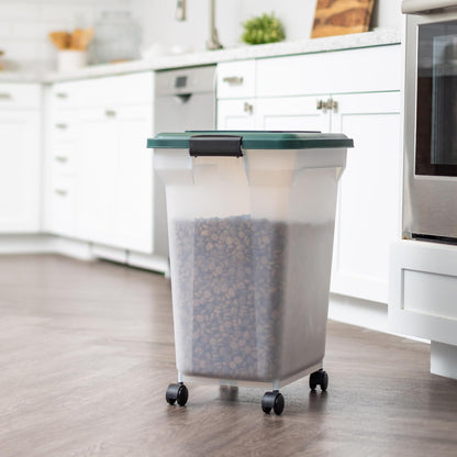 Airtight Pet Food Container, Up to 30 lbs & 11 lbs, Green