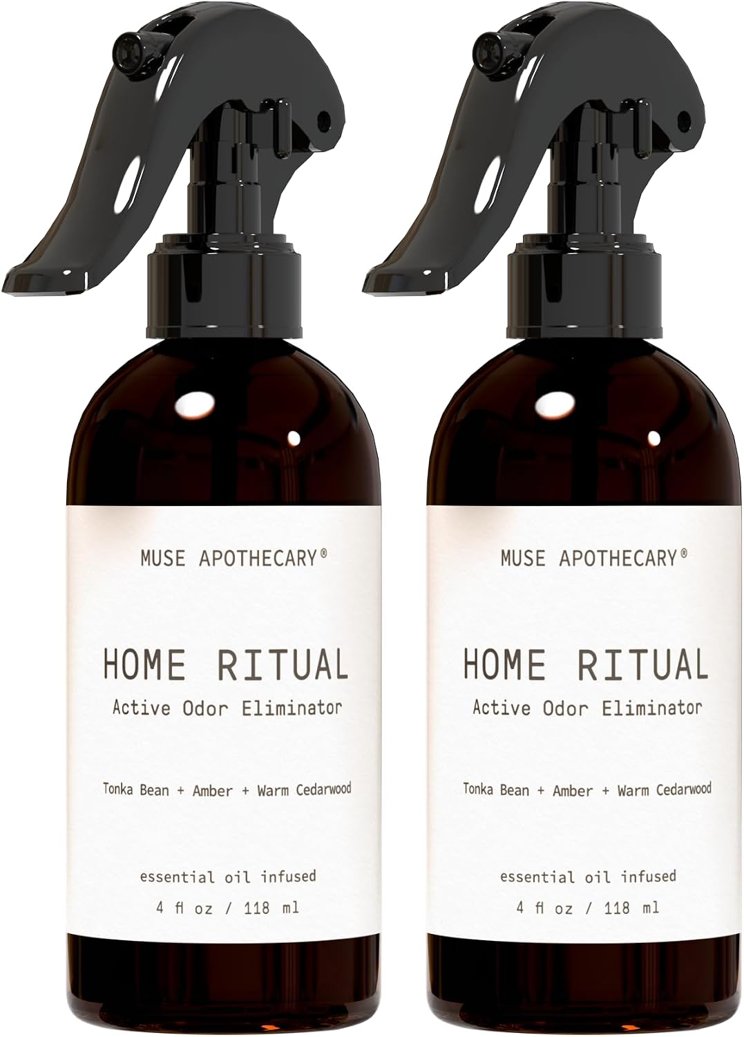 Home Ritual Active Odor Eliminator Spray - Furniture Deodorizer Spray & Bathroom Odor Eliminator for Home - Essential Oil Air Freshener - 4oz, Fresh Linen