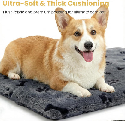 Pet Heating Pad for Cats Dogs Indoor & Sheltered Outdoor Waterproof Heated Cat Bed Heated Dog Bed Chew Resistant Cord Constant Temperature Electric Warming (Brown, S: 16" × 13" × 1.3")
