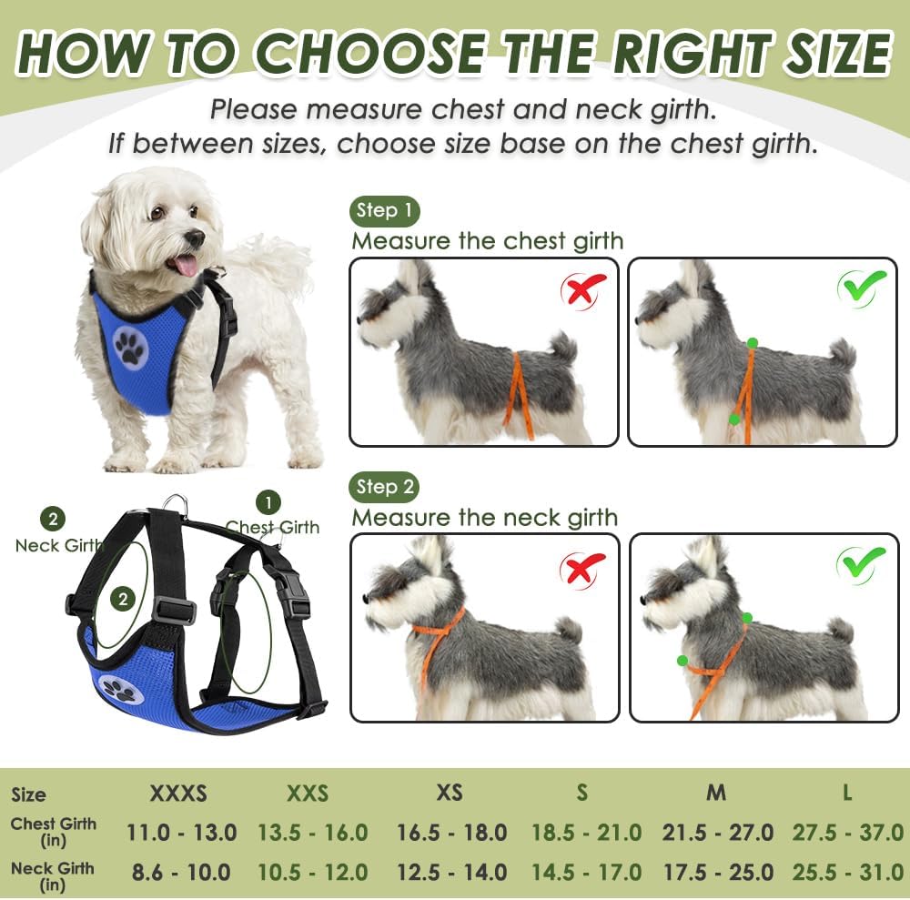 Dog Seat Belt Harness for Car, Dog Car Harness & Seatbelt, FU M | Adjustable Mesh Breathable Harness & Dog Seatbelt Safety Tether with Elastic Bungee & Double Clips for Small Medium Large Pet