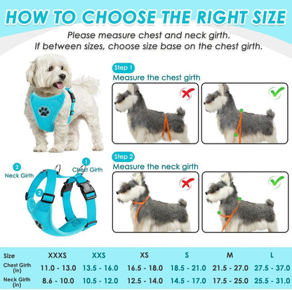 Dog Seat Belt Harness for Car, Dog Car Harness & Seatbelt, FU M | Adjustable Mesh Breathable Harness & Dog Seatbelt Safety Tether with Elastic Bungee & Double Clips for Small Medium Large Pet
