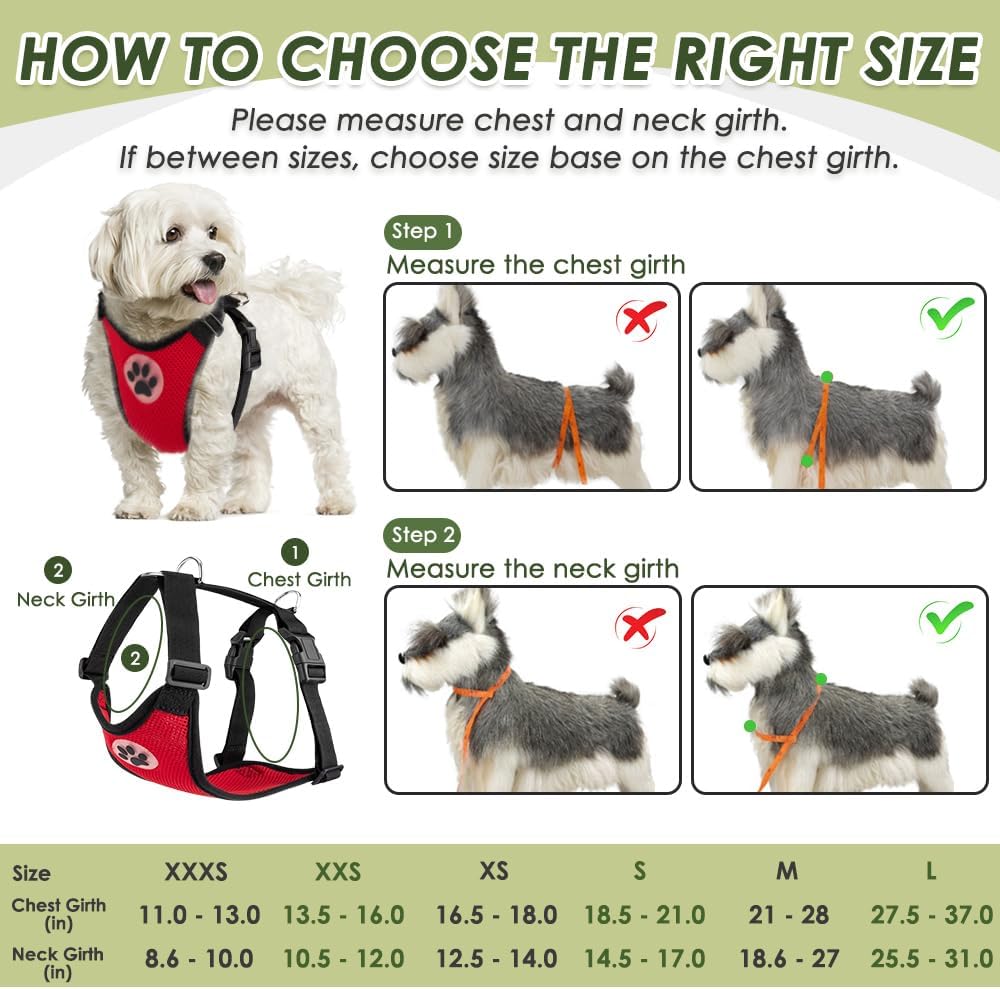 Dog Seat Belt Harness for Car, Dog Car Harness & Seatbelt, FU M | Adjustable Mesh Breathable Harness & Dog Seatbelt Safety Tether with Elastic Bungee & Double Clips for Small Medium Large Pet