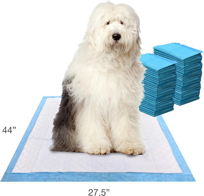 Wee-Wee Superior Performance Pee Pads for Dogs with Runoff Barrier Edge Guard Protection, Puppy & Dog Potty Training Pads, Housebreaking Pet Supplies, 27.5" x 44"