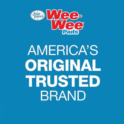 Wee-Wee Superior Performance Pee Pads for Dogs with Runoff Barrier Edge Guard Protection, Puppy & Dog Potty Training Pads, Housebreaking Pet Supplies, 27.5" x 44"