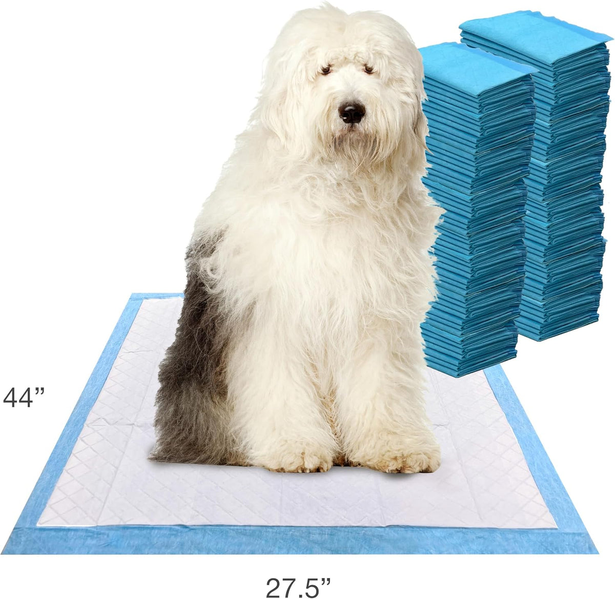 Wee-Wee Superior Performance Pee Pads for Dogs with Runoff Barrier Edge Guard Protection, Puppy & Dog Potty Training Pads, Housebreaking Pet Supplies, 27.5" x 44"