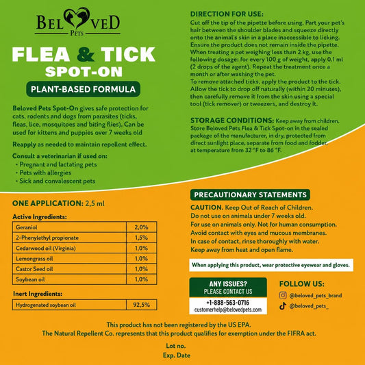 Flea & Tick Spot-On Drops for Dogs and Cats - Topical Drops, 3 Supply Pack