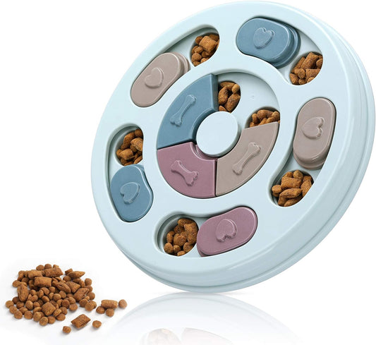 Dog Puzzles,Dogs Food Puzzle Feeder Toys for IQ Training & Mental Enrichment,Dog Treat Puzzle(Pink)