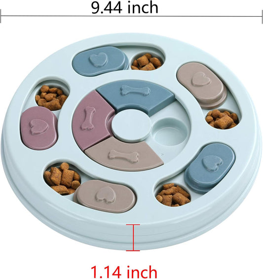 Dog Puzzles,Dogs Food Puzzle Feeder Toys for IQ Training & Mental Enrichment,Dog Treat Puzzle(Pink)
