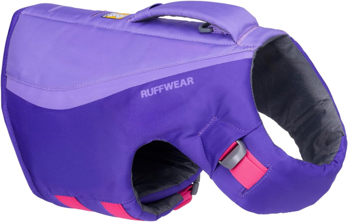 Ruffwear, Float Coat Dog Life Jacket, Swim Vest, Deep Blue, Medium