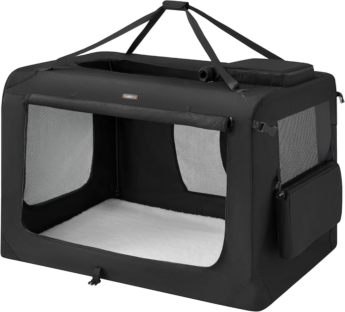 Feandrea Collapsible Soft Dog Crate, Portable Travel Carrier, 48 Inches