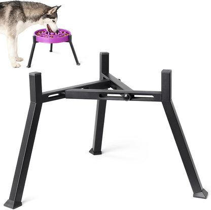 Elevated Dog Bowl Stand Adjustable 8.2"-11" Width for Large Seniors