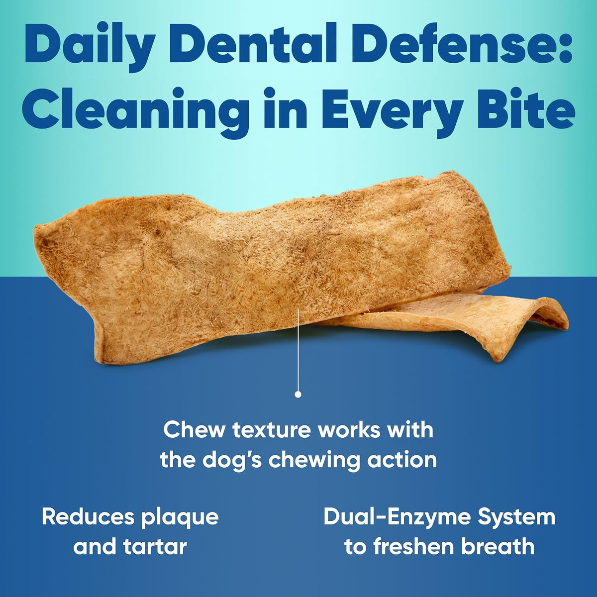 C.E.T. Enzymatic Oral Hygiene Chews for Dogs, Tartar Control, Large