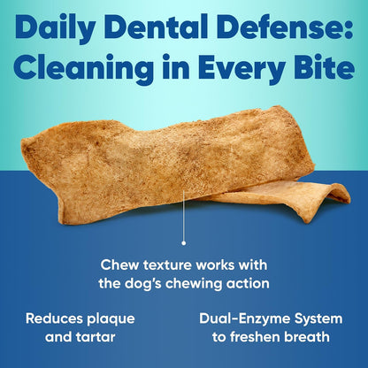 C.E.T. Enzymatic Oral Hygiene Chews for Dogs, Tartar Control, Large