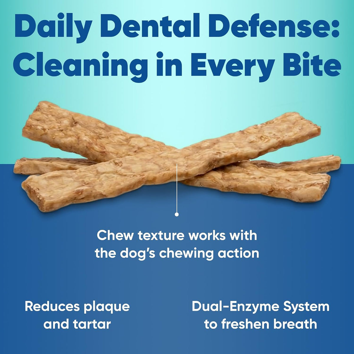 C.E.T. Enzymatic Oral Hygiene Chews for Dogs, Tartar Control, Large