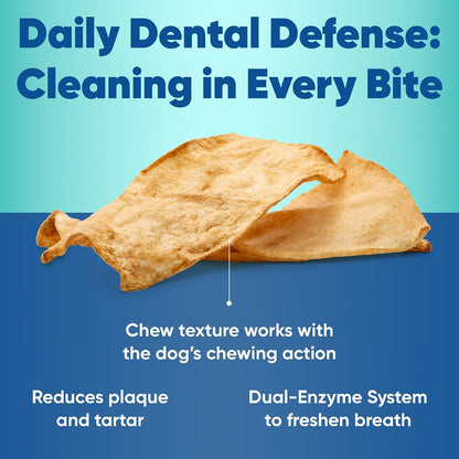 C.E.T. Enzymatic Oral Hygiene Chews for Dogs, Tartar Control, Large
