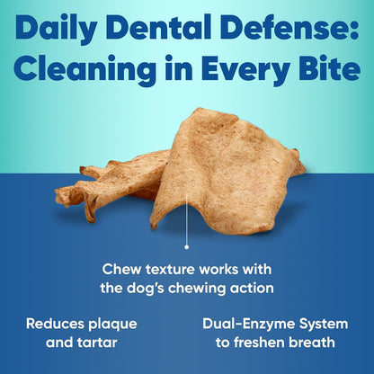 C.E.T. Enzymatic Oral Hygiene Chews for Dogs, Tartar Control, Large