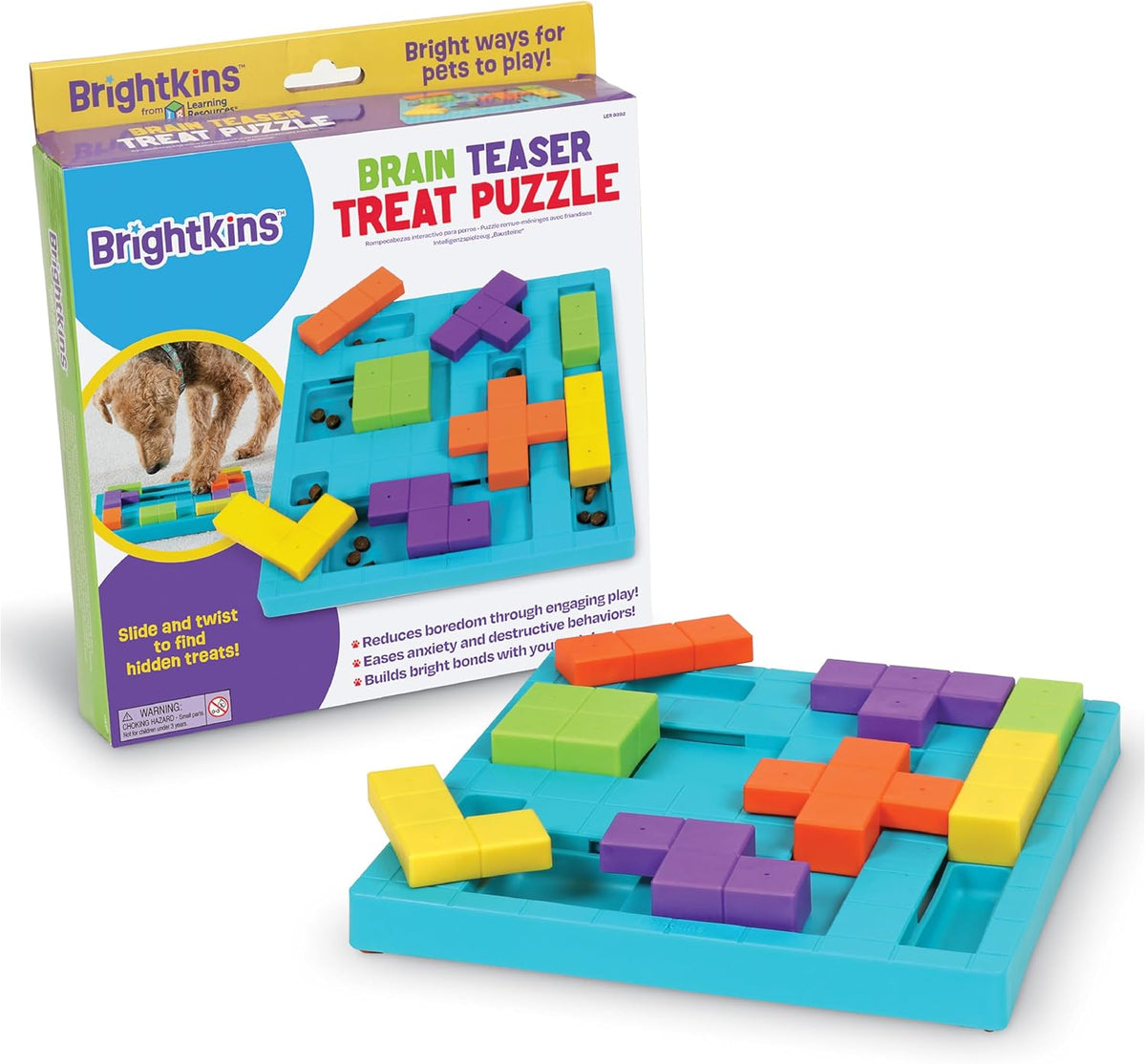Brain Teaser Treat Puzzle - Dog Puzzle Toys, Interactive Dog Toys, Gifts for Dogs