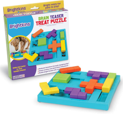 Brain Teaser Treat Puzzle - Dog Puzzle Toys, Interactive Dog Toys, Gifts for Dogs
