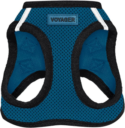 Voyager Step-in Air Dog Vest Harness - Moss Green, Medium | 16 - 18" in Chest, Reflective Bands, All Weather Breathable Air Mesh, Cats Compatible, Lightweight, Fast Drying - Colors B