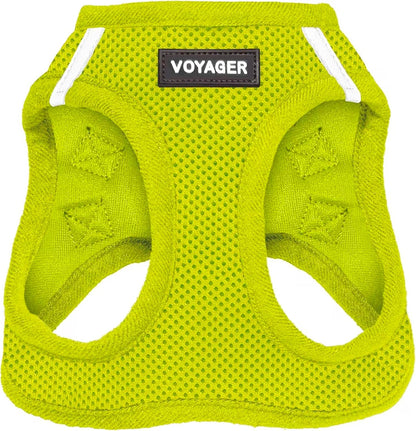 Voyager Step-in Air Dog Vest Harness - Moss Green, Medium | 16 - 18" in Chest, Reflective Bands, All Weather Breathable Air Mesh, Cats Compatible, Lightweight, Fast Drying - Colors B
