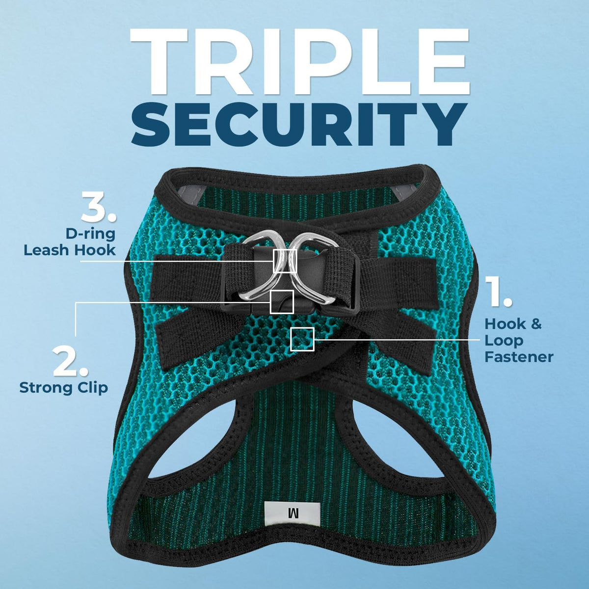 Voyager Step-in Air Dog Vest Harness - Moss Green, Medium | 16 - 18" in Chest, Reflective Bands, All Weather Breathable Air Mesh, Cats Compatible, Lightweight, Fast Drying - Colors B