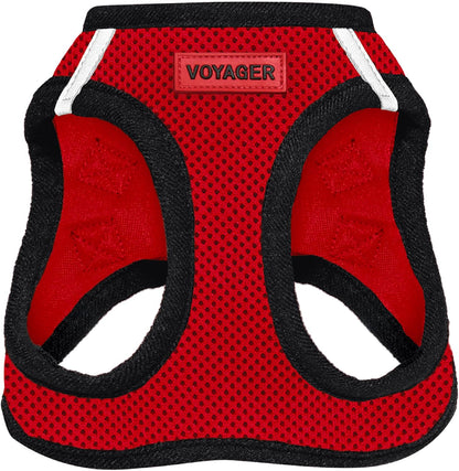 Voyager Step-in Air Dog Vest Harness - Moss Green, Medium | 16 - 18" in Chest, Reflective Bands, All Weather Breathable Air Mesh, Cats Compatible, Lightweight, Fast Drying - Colors B