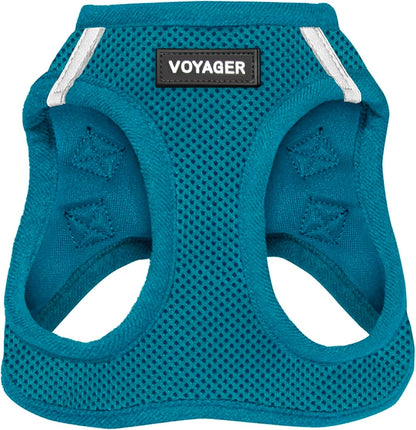 Voyager Step-in Air Dog Vest Harness - Moss Green, Medium | 16 - 18" in Chest, Reflective Bands, All Weather Breathable Air Mesh, Cats Compatible, Lightweight, Fast Drying - Colors B