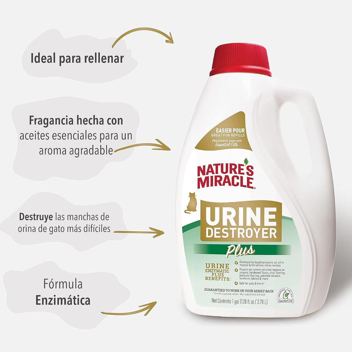Cat Urine Destroyer Plus, Enzymatic Cleaner, 32 oz