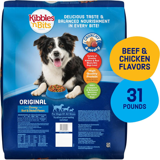 Original Savory Beef & Chicken Flavor Dry Dog Food, 31 Pound Bag