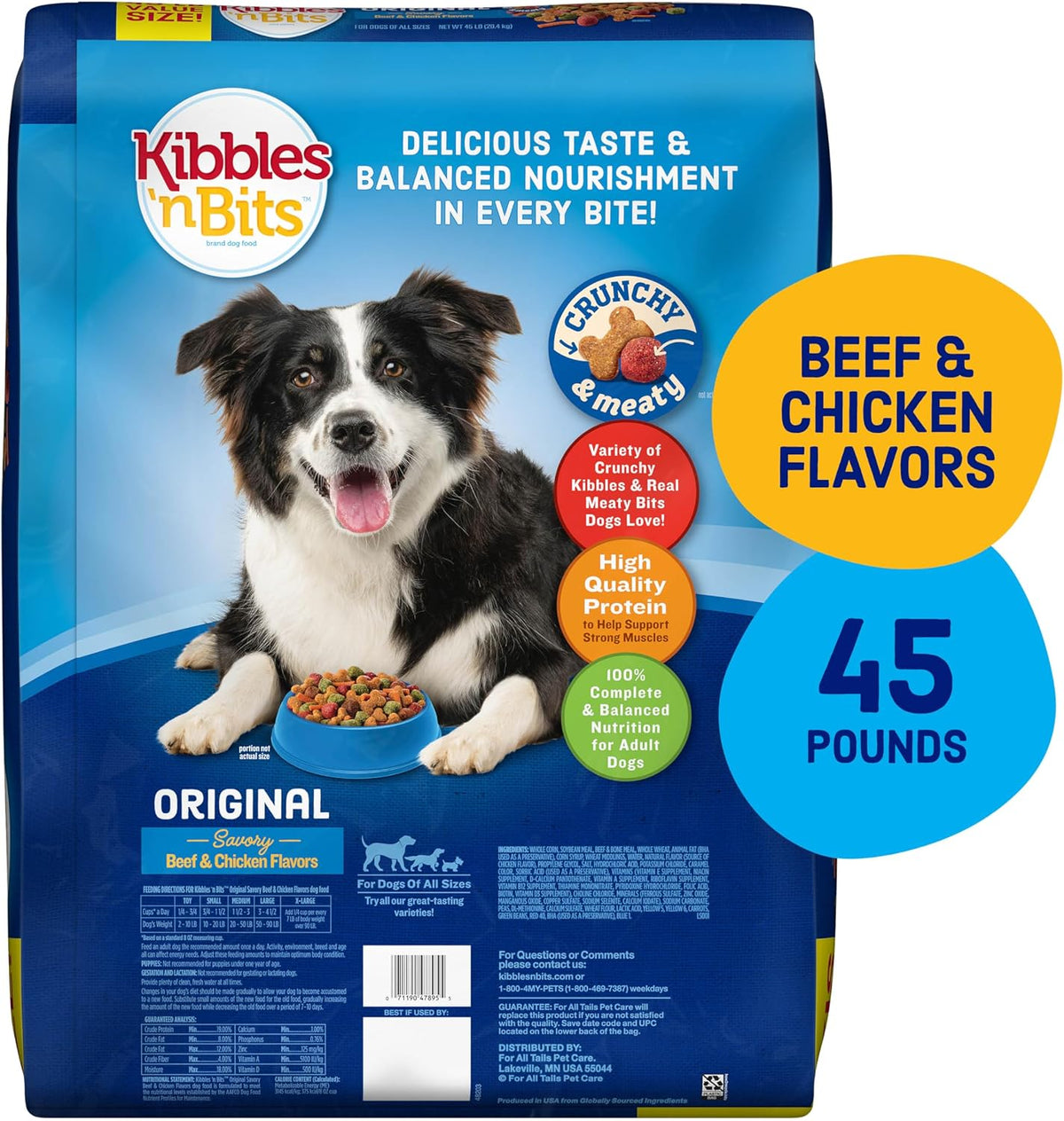 Original Savory Beef & Chicken Flavor Dry Dog Food, 31 Pound Bag