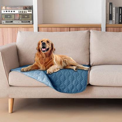 100% Double-Sided Waterproof Dog Bed Cover Pet Blanket Sofa Couch Furniture Protector for Puppy Large Dog Cat, Reversible (68x82 Inch (Pack of 1), Dark Grey/Light Grey) - Colors B