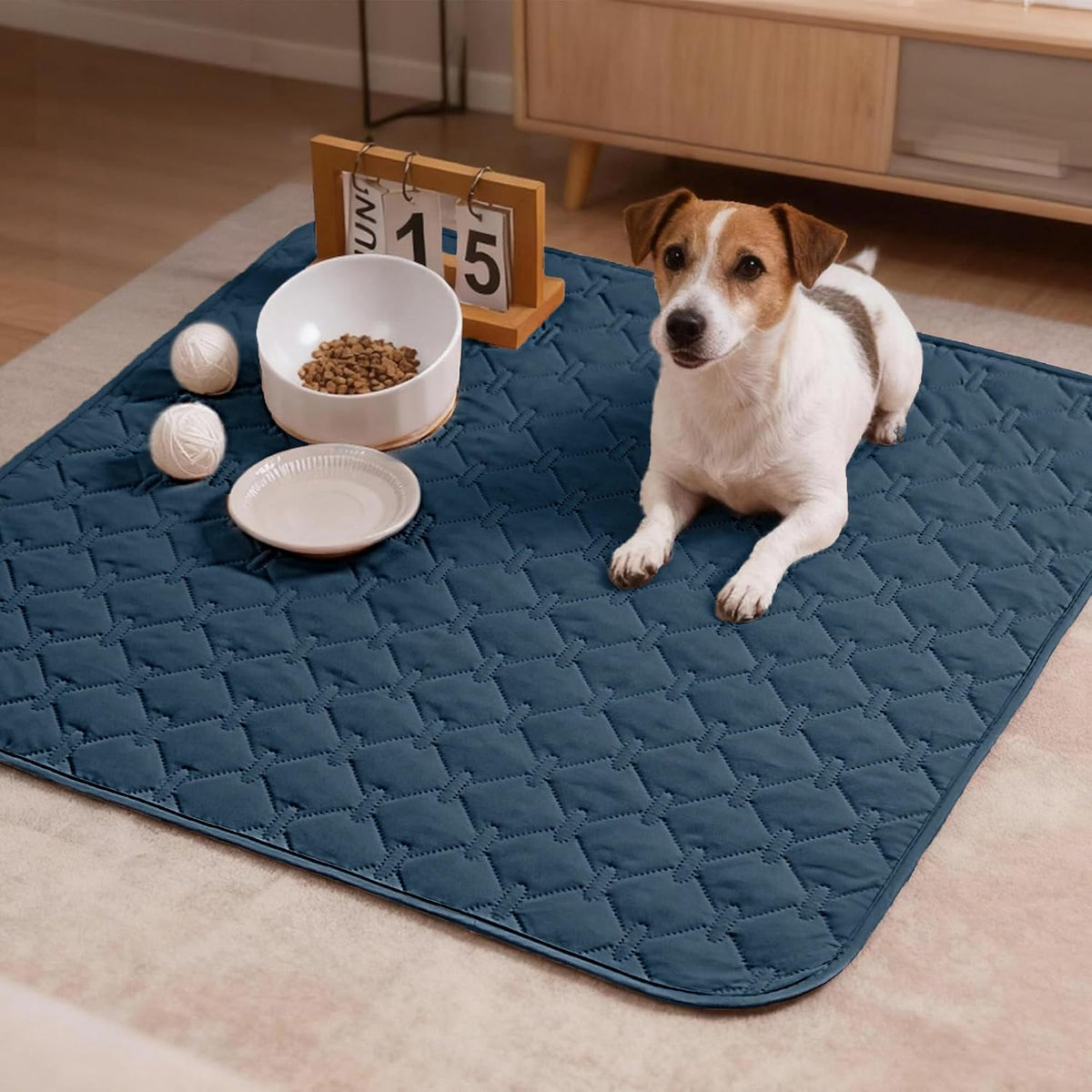 100% Double-Sided Waterproof Dog Bed Cover Pet Blanket Sofa Couch Furniture Protector for Puppy Large Dog Cat, Reversible (68x82 Inch (Pack of 1), Dark Grey/Light Grey) - Colors B