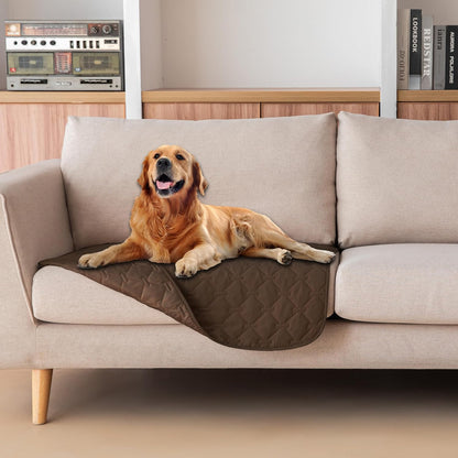 100% Double-Sided Waterproof Dog Bed Cover Pet Blanket Sofa Couch Furniture Protector for Puppy Large Dog Cat, Reversible (68x82 Inch (Pack of 1), Dark Grey/Light Grey) - Colors B