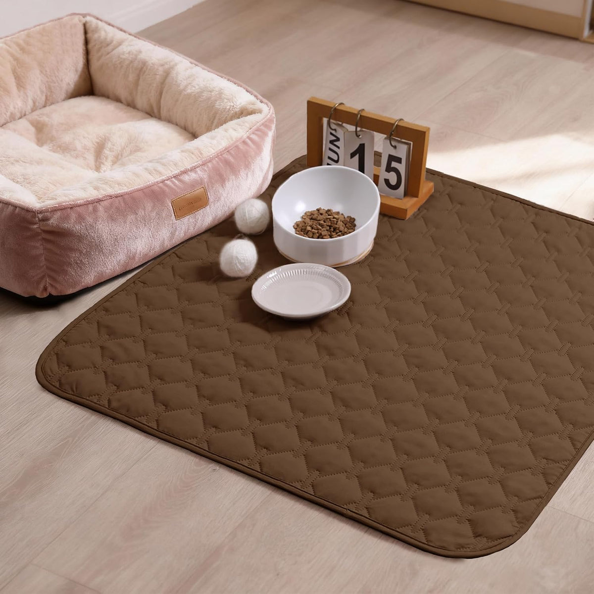 100% Double-Sided Waterproof Dog Bed Cover Pet Blanket Sofa Couch Furniture Protector for Puppy Large Dog Cat, Reversible (68x82 Inch (Pack of 1), Dark Grey/Light Grey) - Colors B